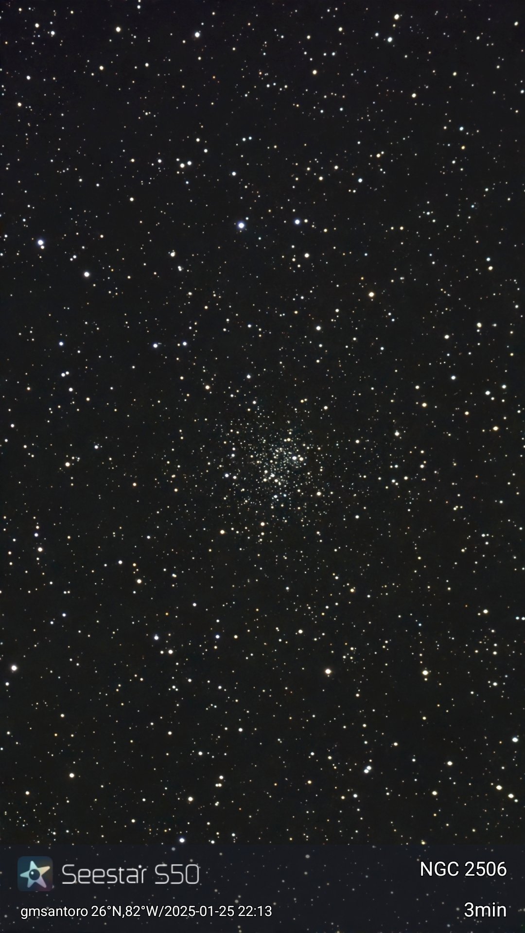 NGC 2506 — Old Open Cluster original photograph