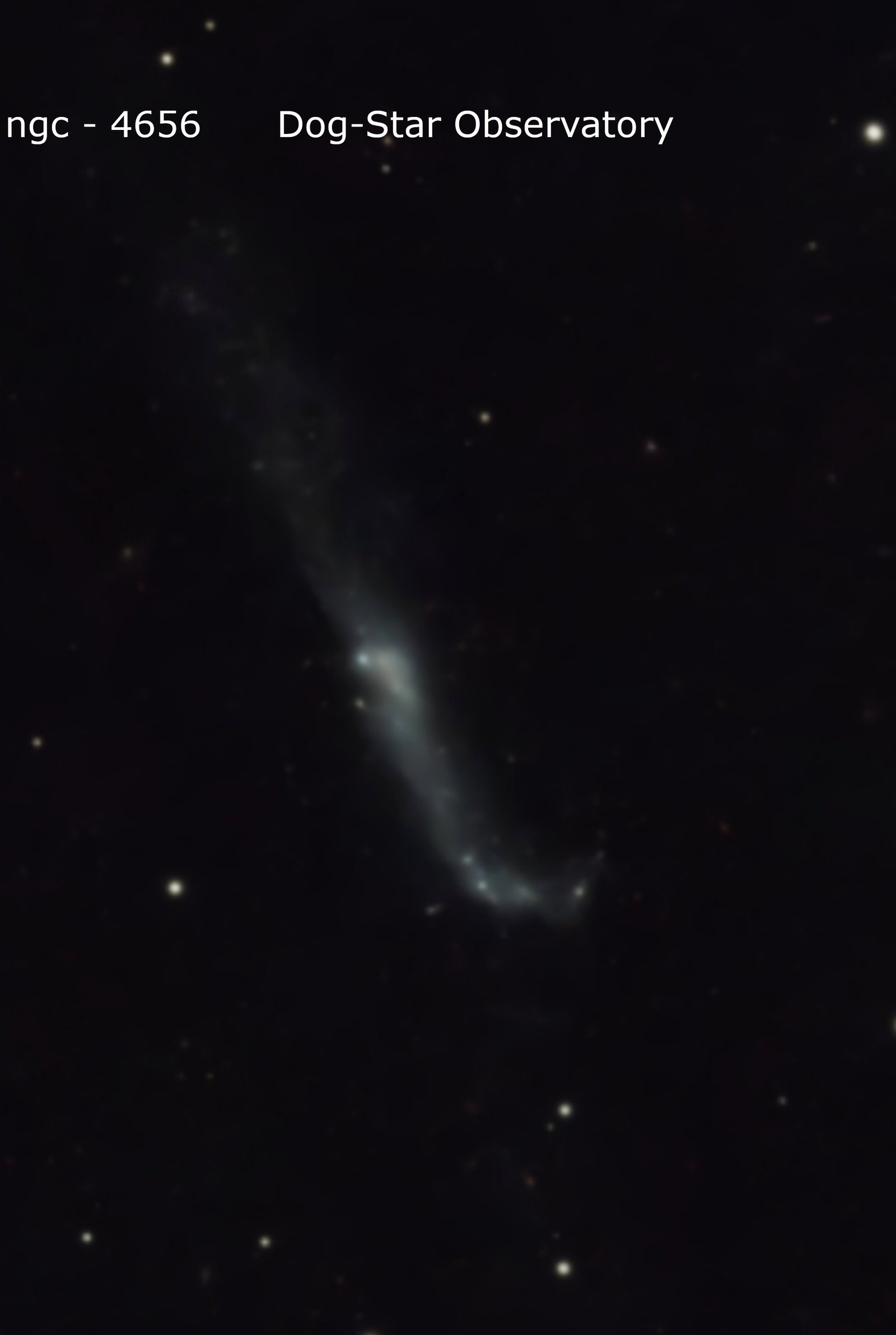 NGC 4656 — Hockey Stick Galaxy original photograph