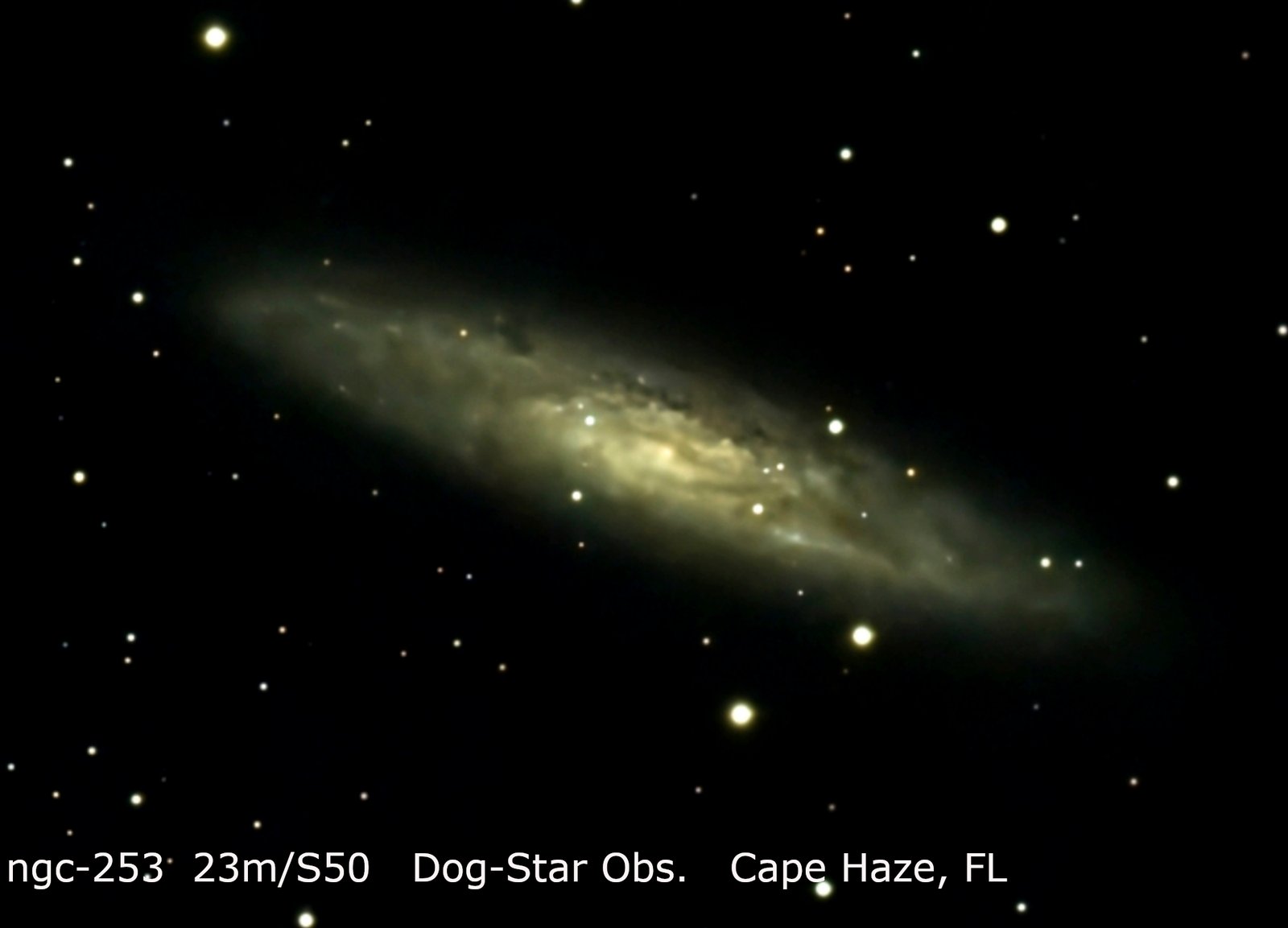 NGC 253 — Sculptor Galaxy original photograph