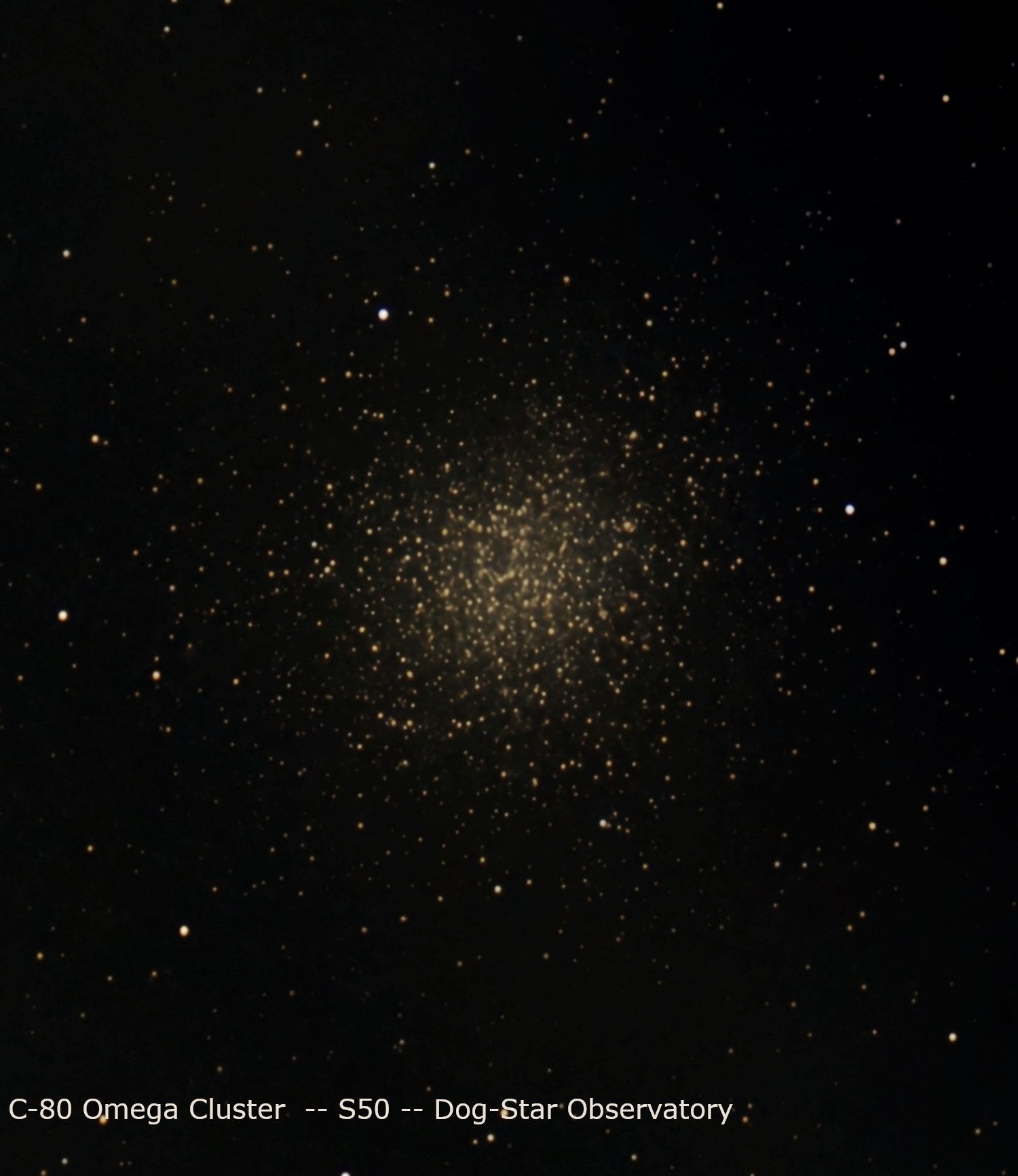 Omega Centauri original photograph