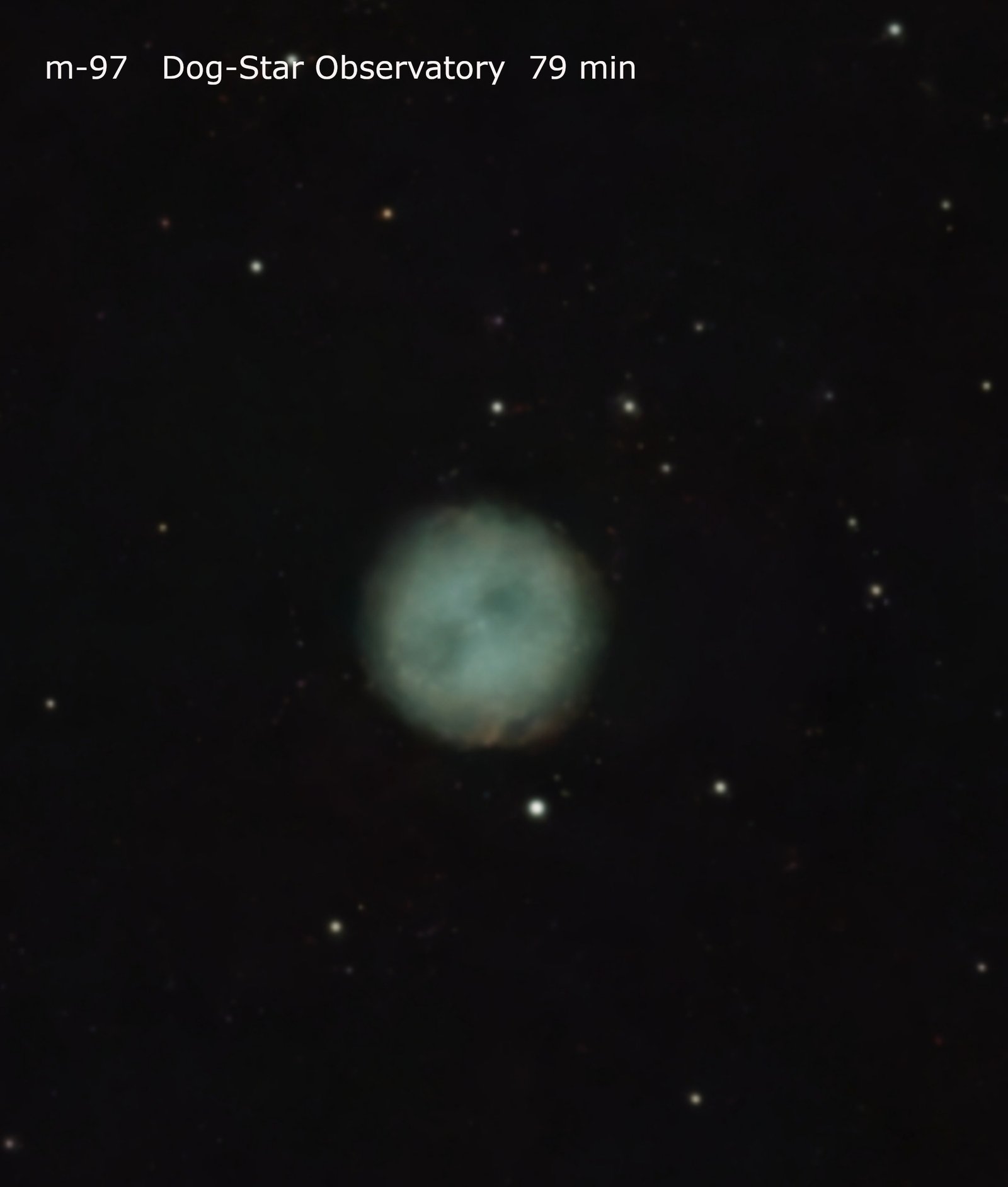 Messier 97 (M97) — Owl Nebula original photograph