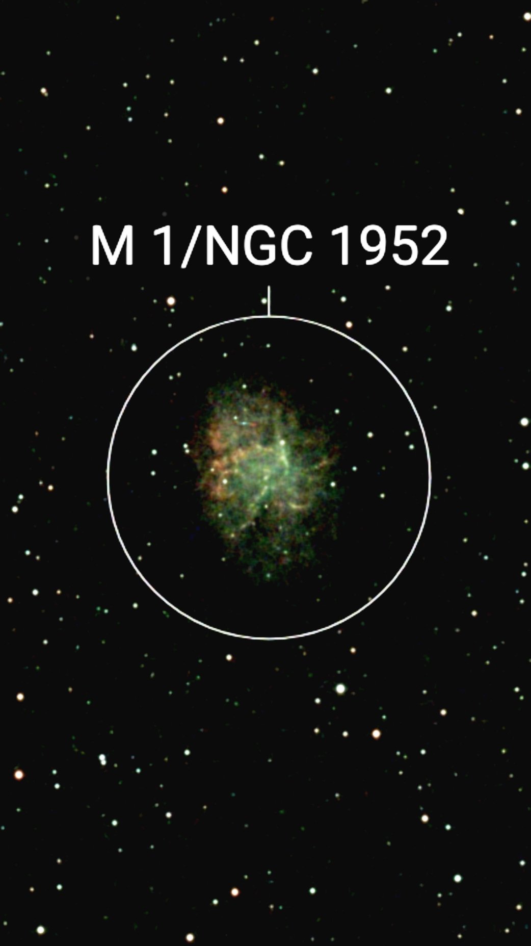 Messier 1 (M1) — Crab Nebula original photograph